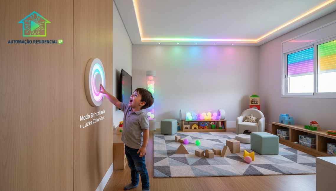 Automação residencial quarto infanto juvenil