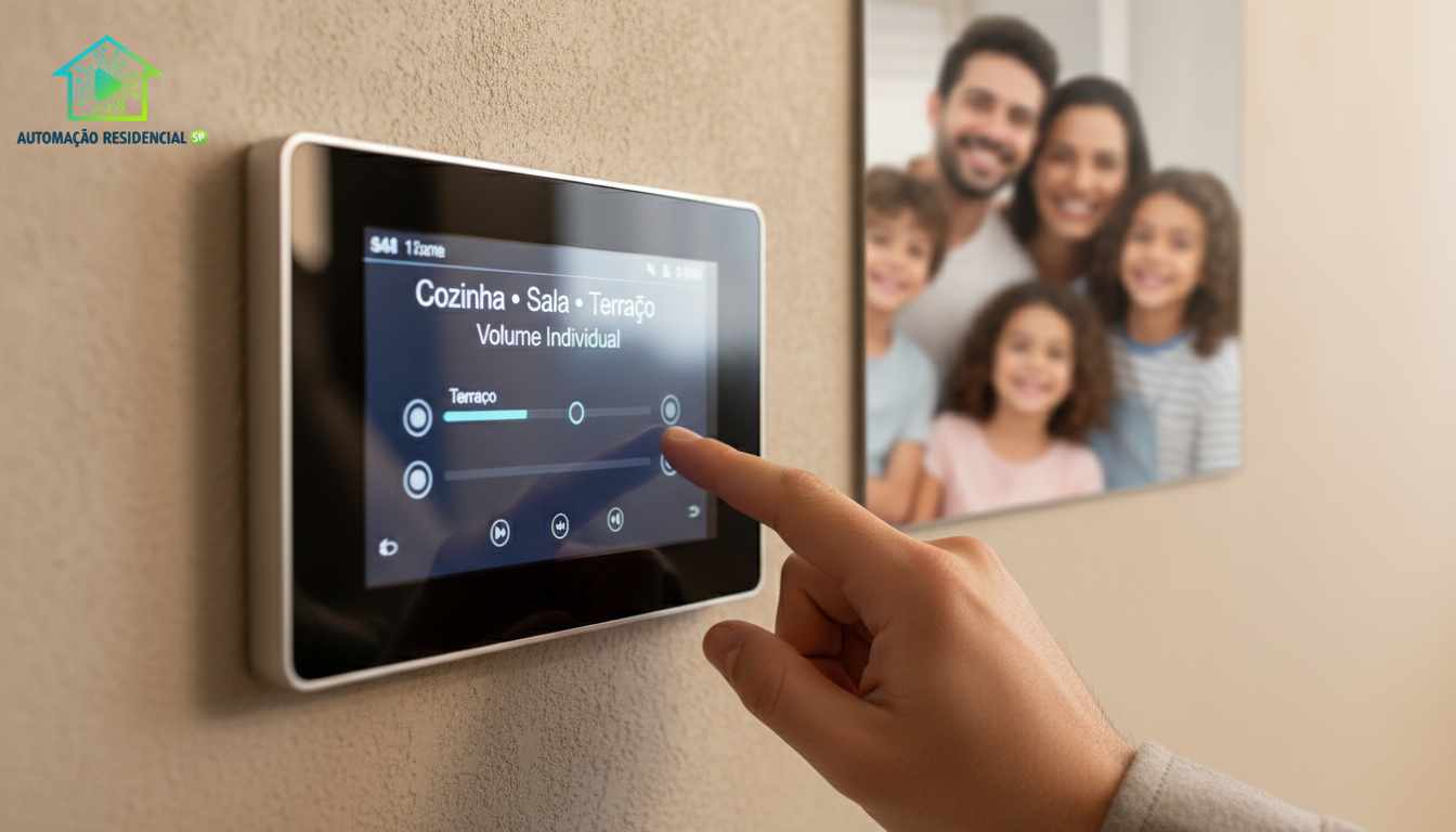 Controle automação residencial mãos