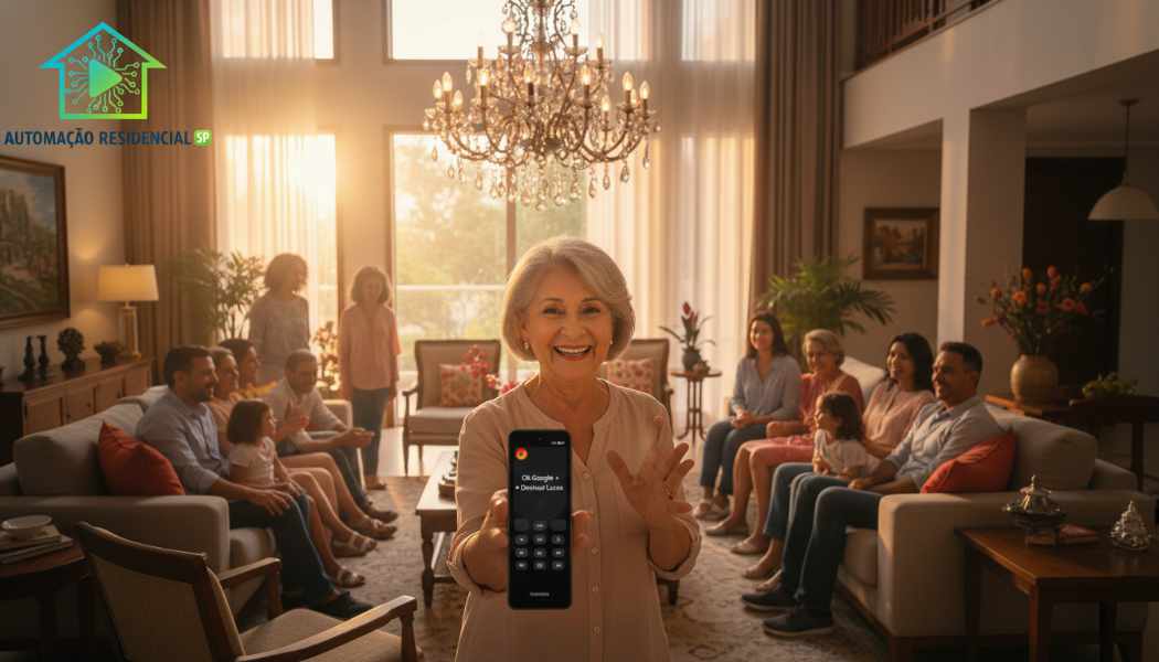 Automação residencial reuniões agradável feliz